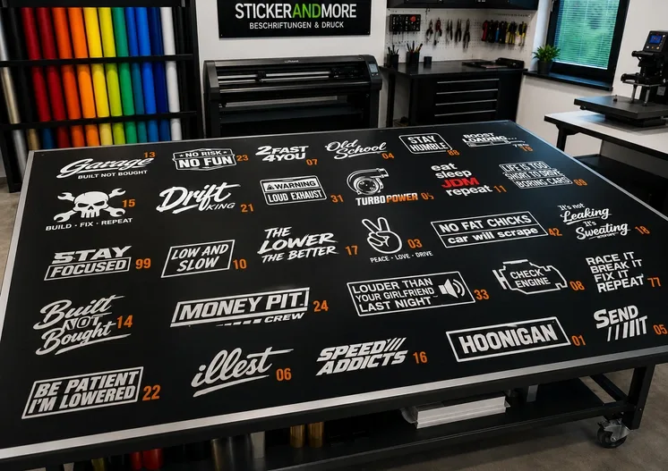Aufkleber und Etiketten individuell bedruckt von Stickerandmore